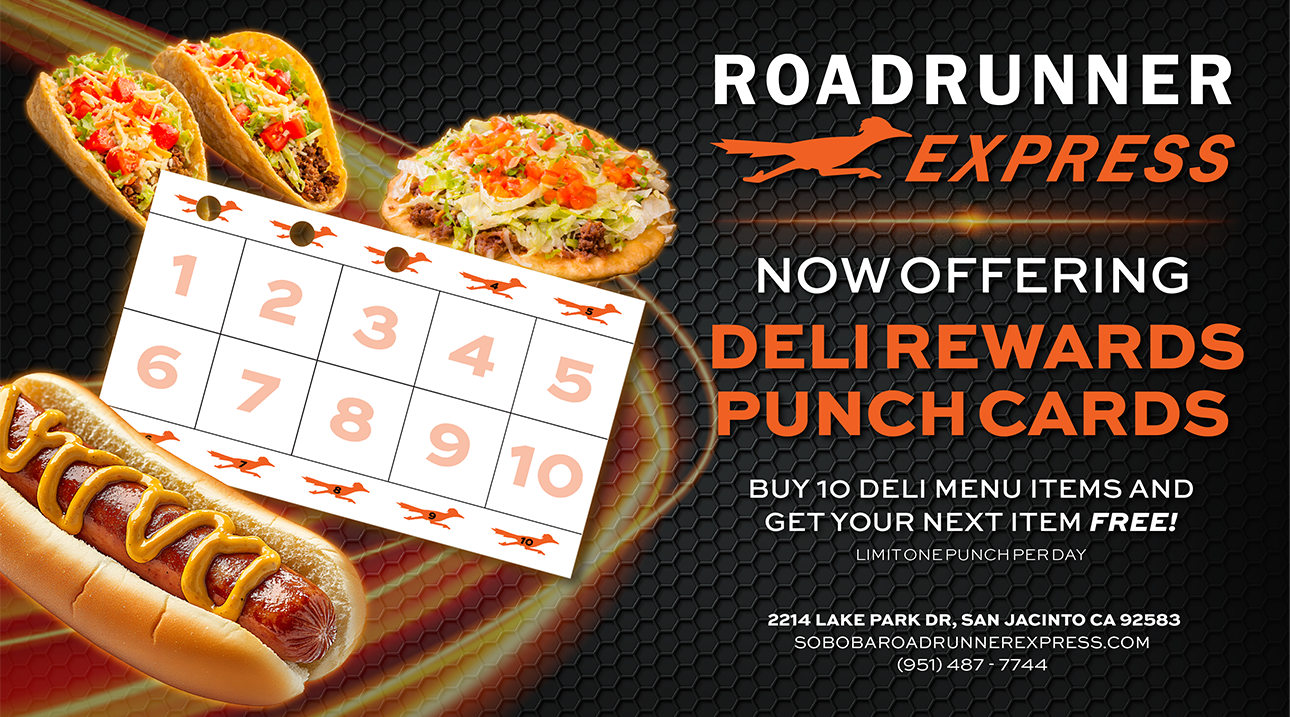 Roadrunner Express Punch Card